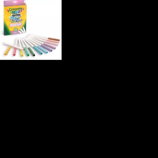 MARCADOR AGUA ESTUCHE C12 SUPERTIPS PAST. CRAYOLA 587515